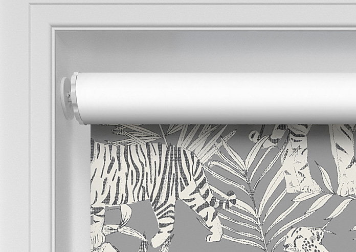 Tropical Wildcats, Temple Grey - Twist&Fit Roller Blind - Image 10